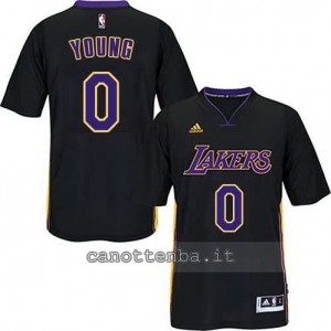 Canotta nick young #0 los angeles lakers 2014-2015 nero