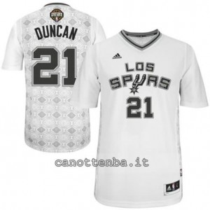 Canotta tim duncan #21 san antonio spurs 2014 bianca