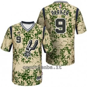 Canotta tony parker #9 san antonio spurs camo