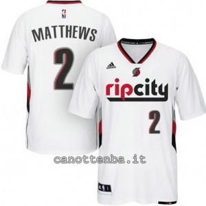 Canotta wesley matthews #2 portland trail blazers 2014-2015 bianca