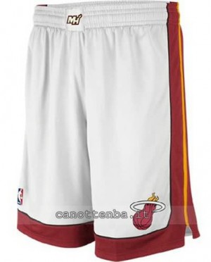 pantaloncini nba miami heat bianca