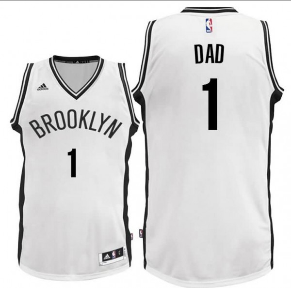 canotta dad logo 1 brooklyn nets 2016 bianca magliette e pantaloncini da ora online. 2016canottanba