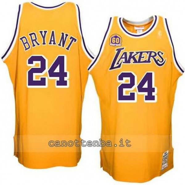 Acquista online Canotta kobe bryant 24 los angeles lakers showtime giallo a prezzi vantaggiosi