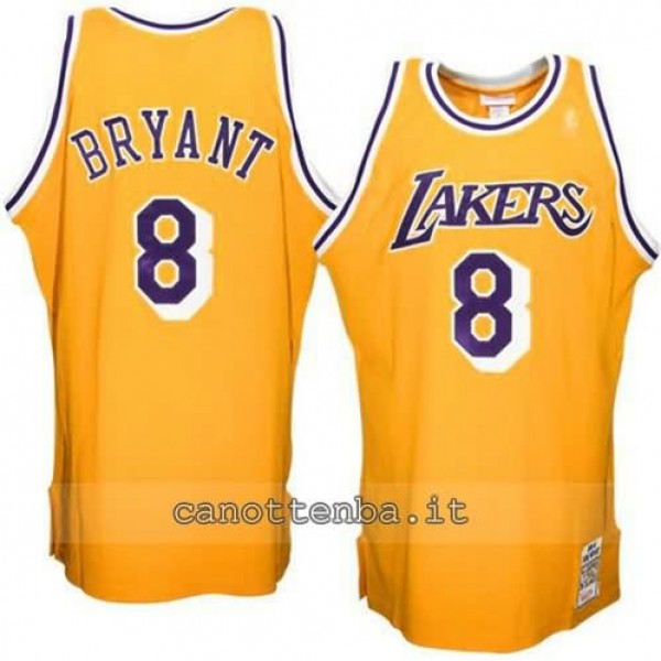 Canotta kobe bryant 8 los angeles lakers 1996 1997 giallo A Poco Prezzo Canotta kobe bryant 8 los angeles lakers 1996 1997 giallo Cappelli Rap Vendita
